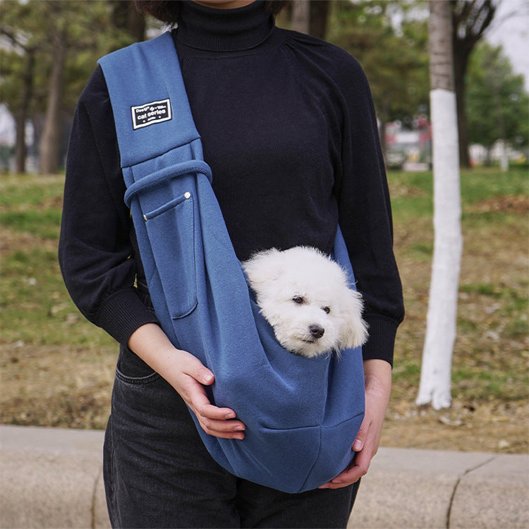 Cotton Comfortable Dog Bag Pet Out Crossbody Shoulder Bag Outdoor Travel Portable Cat Puppy Sling Bag Tote Pet Carrying Supplies