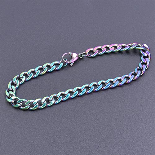 UNFINDINGS About 100pcs Lobster Clasps in Stainless Steel Necklace Fastener Hook Rainbow Color Jewelry Findings Clasps for DIY Jewelry Making 0.39in/10mm