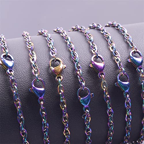 UNFINDINGS About 500pcs Open Jump Rings Stainless Steel Open Jewelry Ring Bulk Rainbow Color Connection Ring for DIY Jewelry Making Accessories 3.5mm
