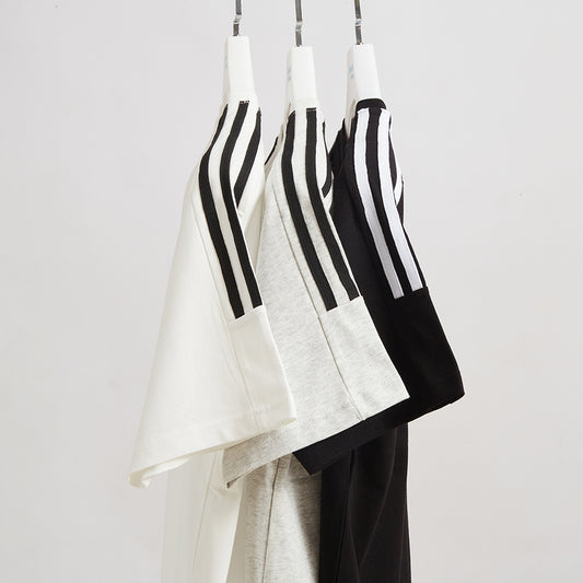 Embroidered cotton 3-bar customised T-shirt: make a statement!