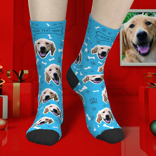 Customized Dog Socks -- Put Your Cute Dog on Custom Socks, Dog Lovers, Dog GIft, Cute Dog Personalized, Dog Gift Socks, Fathers Day Gift