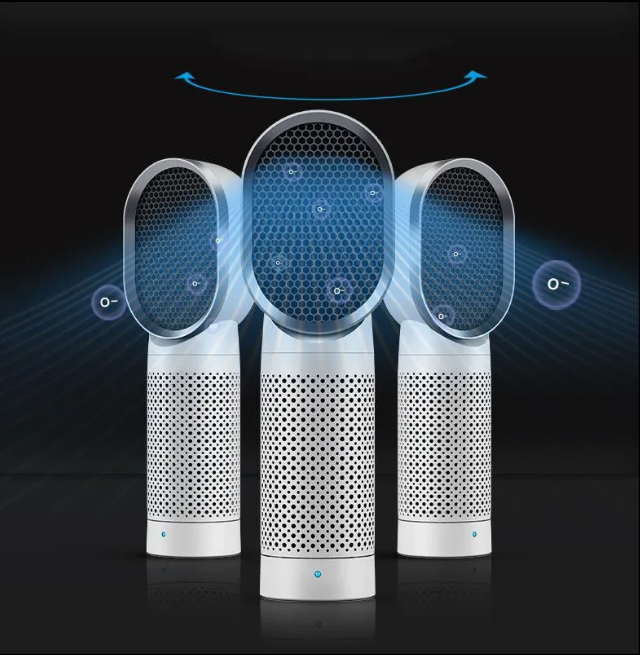 Silent USB Mini Air Cleaner for Car & Bedroom - Removes Smoke & Dust (30dB Low Noise)