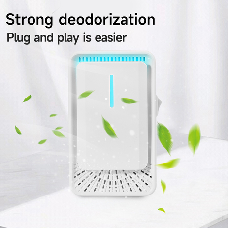 Portable Mini Plug-in Air Purifier for Home - Negative Ion Air Sanitizer with LED Night Light for Smoke, Pet Odors, and Dust (Whisper Quiet)