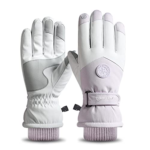 UNFINDINGS Purple Winter Gloves Women Touch Screen Warm Gloves Waterproof Windproof Thermal Gloves for Driving Running Cycling Texting