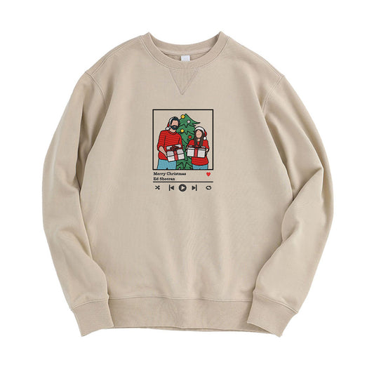 Personalized Embroidery 380g heavy weight 100% cotton sweatshirt