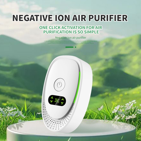 Plug in Air Purifiers for Home, Mini Negative Ion Air Cleaner for Bedroom Kitchen Bathroom, Portable Air Ionizer for Smoke, Pet Odors, Dust and Formaldehyde Removal, Filterless & Quiet Odor Eliminator
